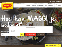 Tablet Screenshot of maggi.nl