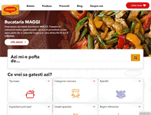 Tablet Screenshot of maggi.ro